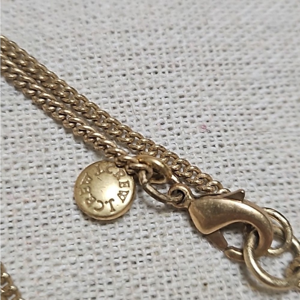 J. Crew Swarovski Rhinestone Crystal Pave Chevron Modern Pendant Necklace, Rare - Picture 10 of 15
